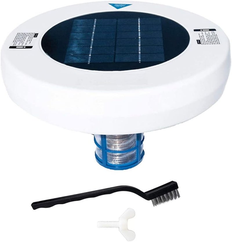 woobles Swimming Pool Water Purifier, Solar Pool Ionizer with Cleaning Brush, Copper Silver Ion Cleaner, Pool Clarifier Tool Set for Outdoor Indoor Swimming Pools - Image 1